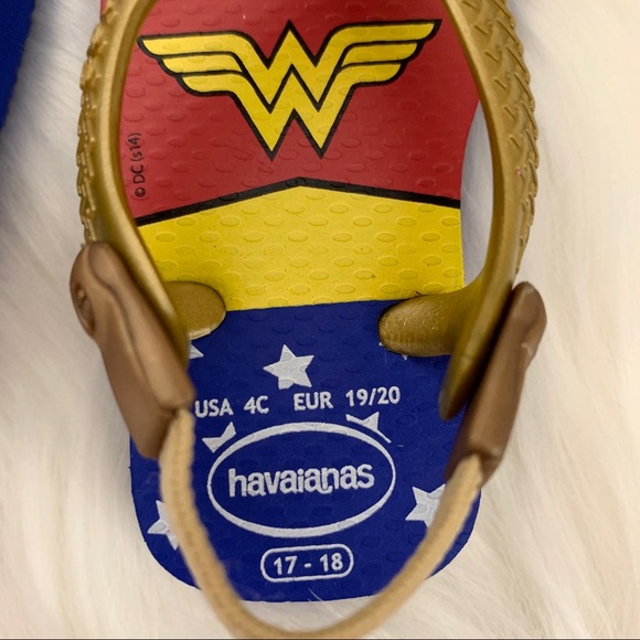 Havaianas Wonder Woman Baby Sandals size 4C - Picture 3 of 11